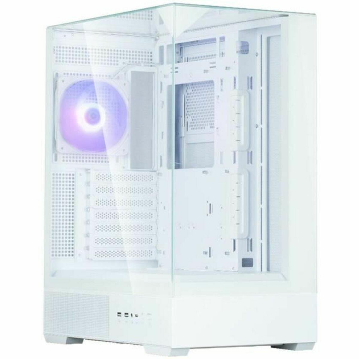 Case Computer Desktop Atx Zalman P40 Prism White Bianco