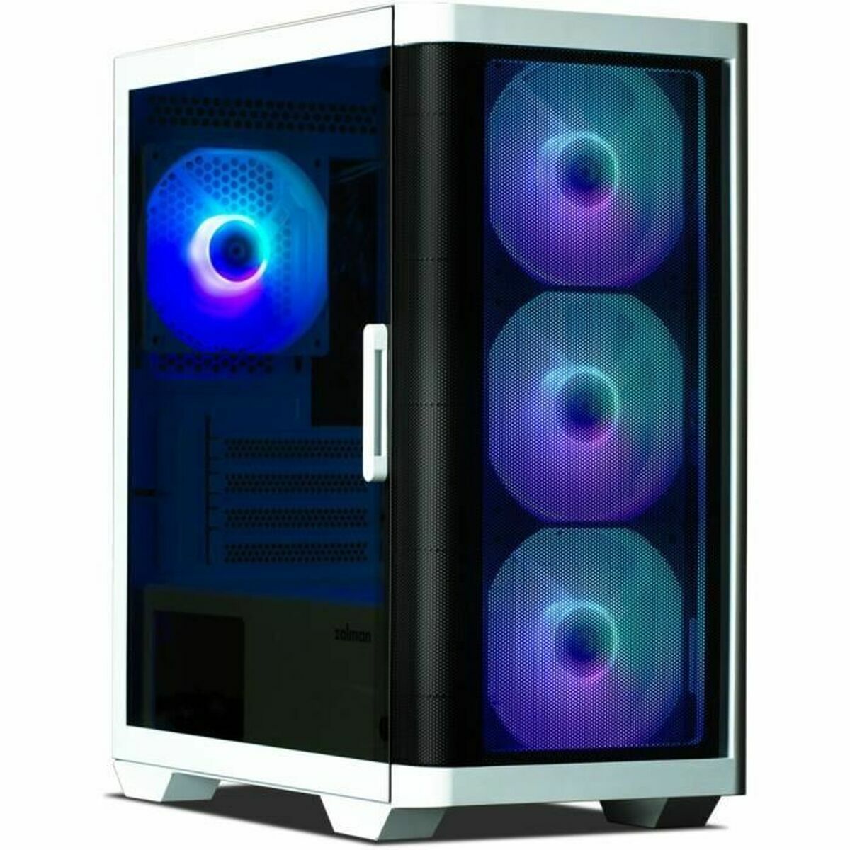 Case Computer Desktop Atx Zalman M4 White Bianco Nero