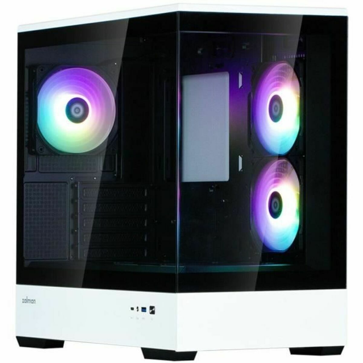 Case Computer Desktop Micro Atx / Mini Itx / Atx Zalman P30 Bw Nero