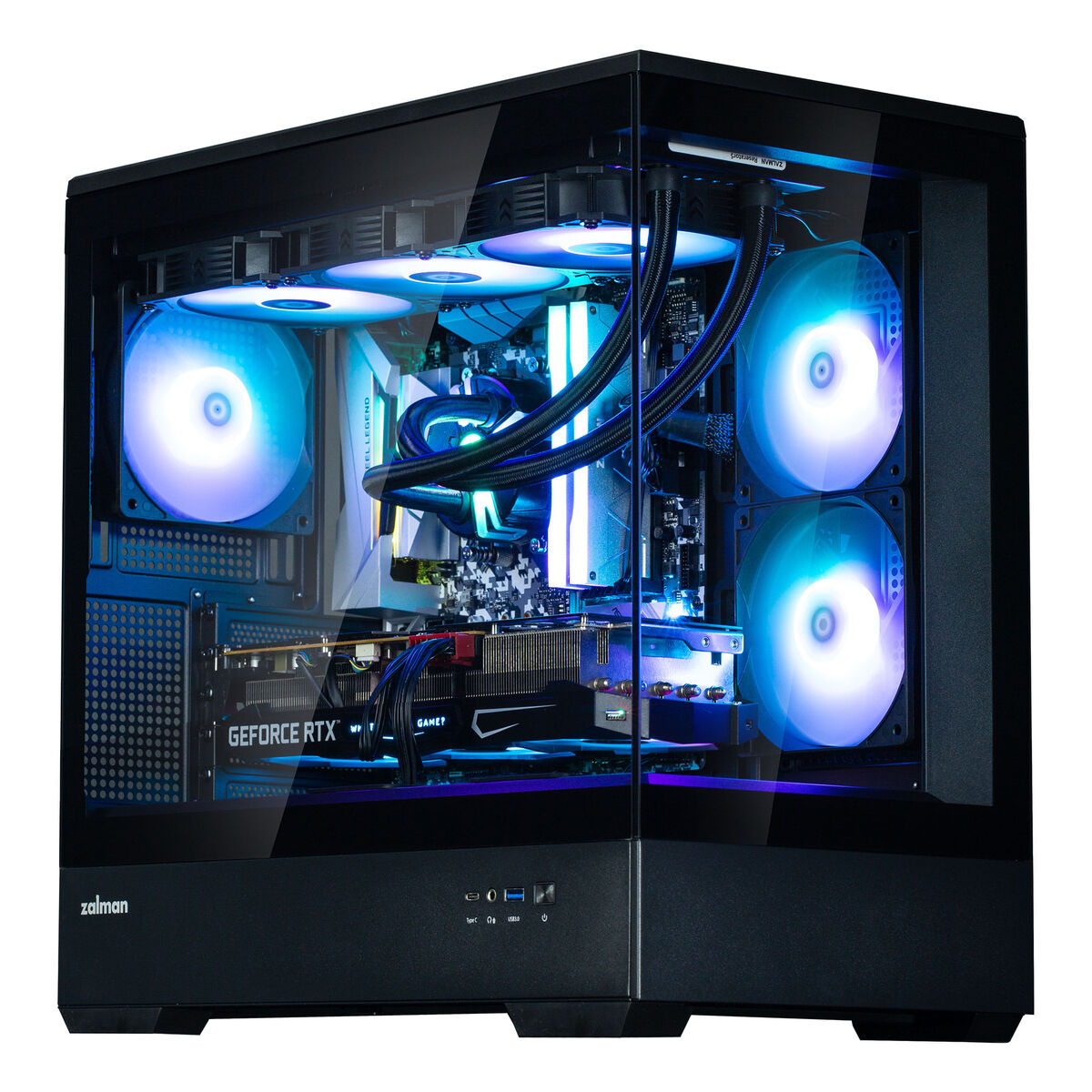 Case Computer Desktop Micro Atx / Mini Itx / Atx Zalman P30 Bw Nero - Image 6