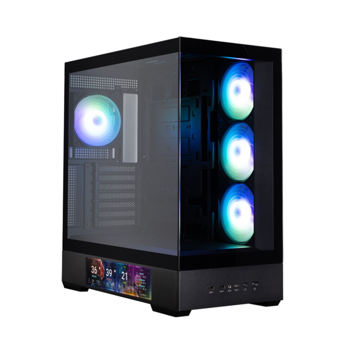 Case Computer Desktop Atx Zalman P40 Ds Black Nero