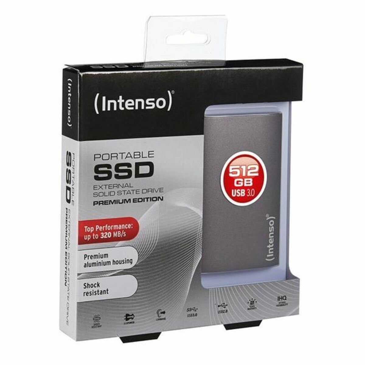 Hard Disk Esterno Intenso 3823440 256 Gb Ssd 1.8" Usb 3.0 Antracite - Image 3