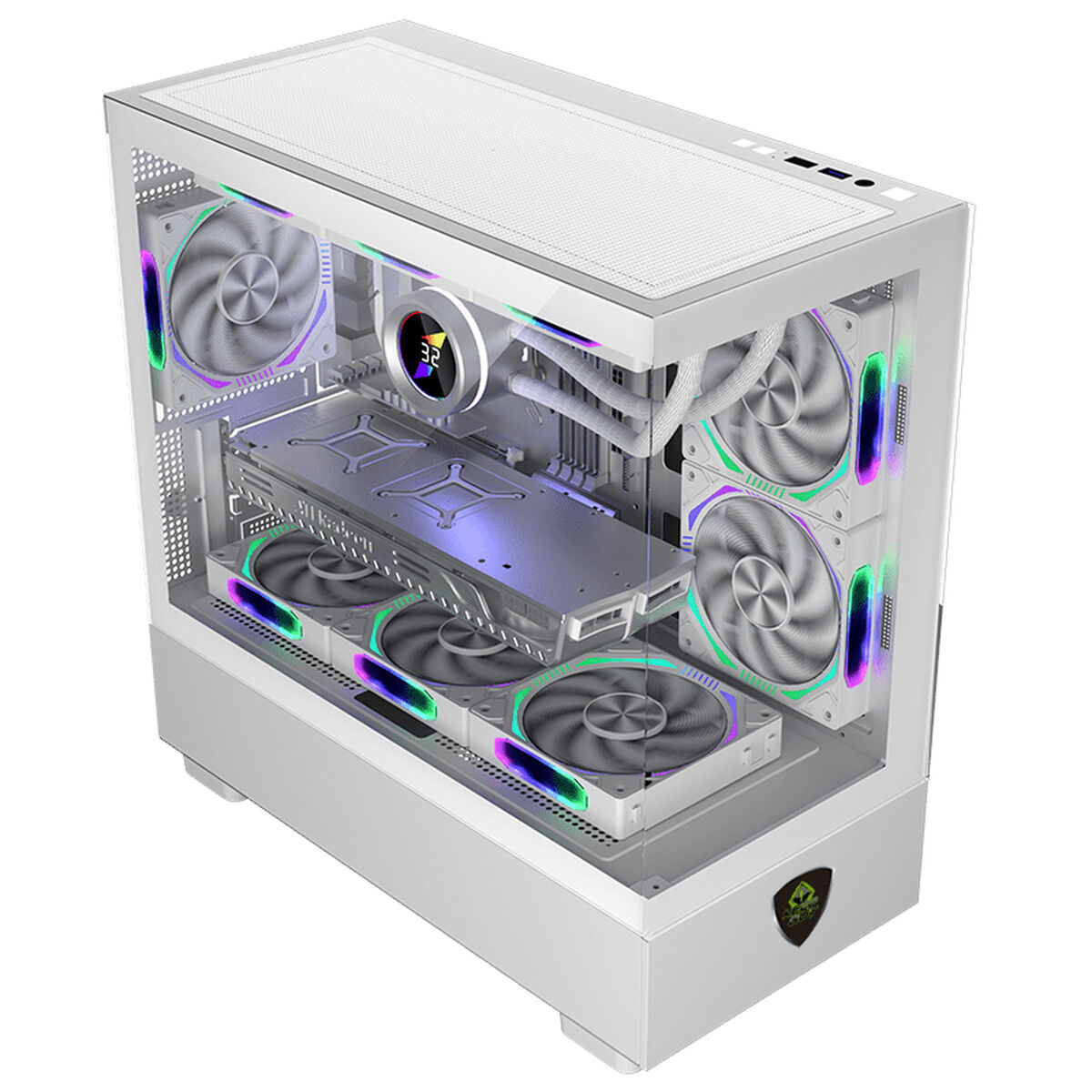 Case Computer Desktop Atx Keep Out XC-301w Bianco