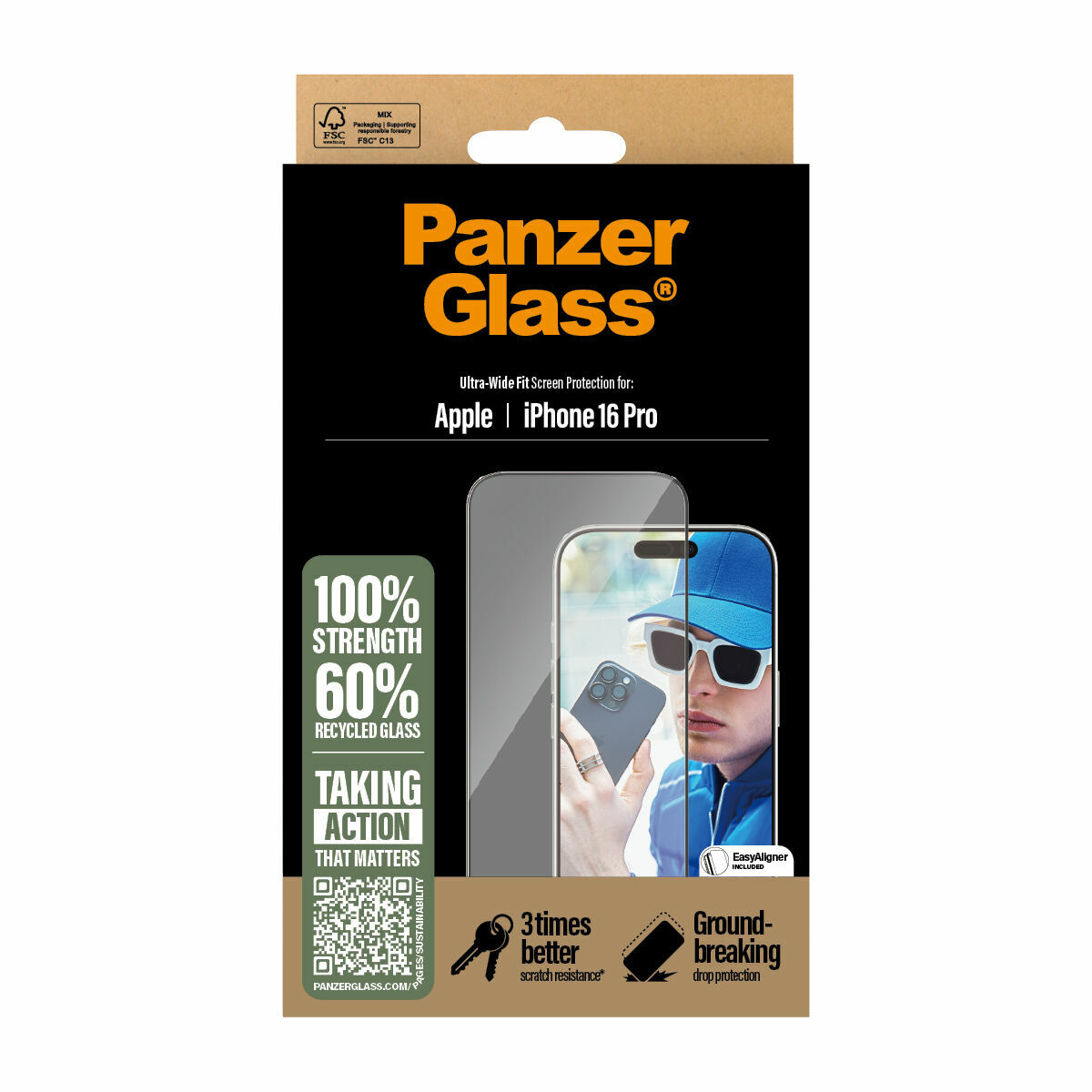 Protettore Schermo Per Cellulare Panzerglass Iphone 16 Pro