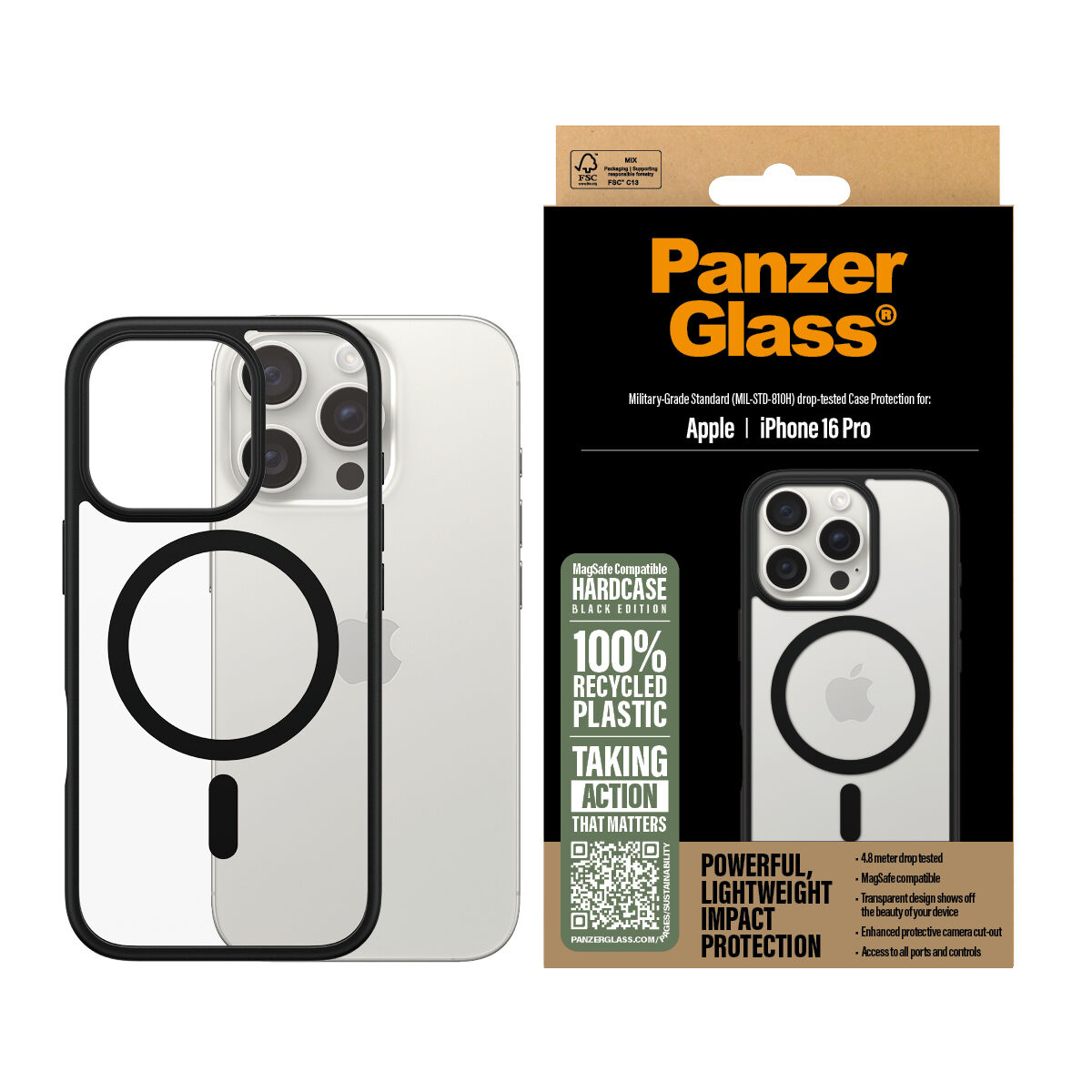 Protettore Schermo Per Cellulare Panzerglass Iphone 16 Pro Apple
