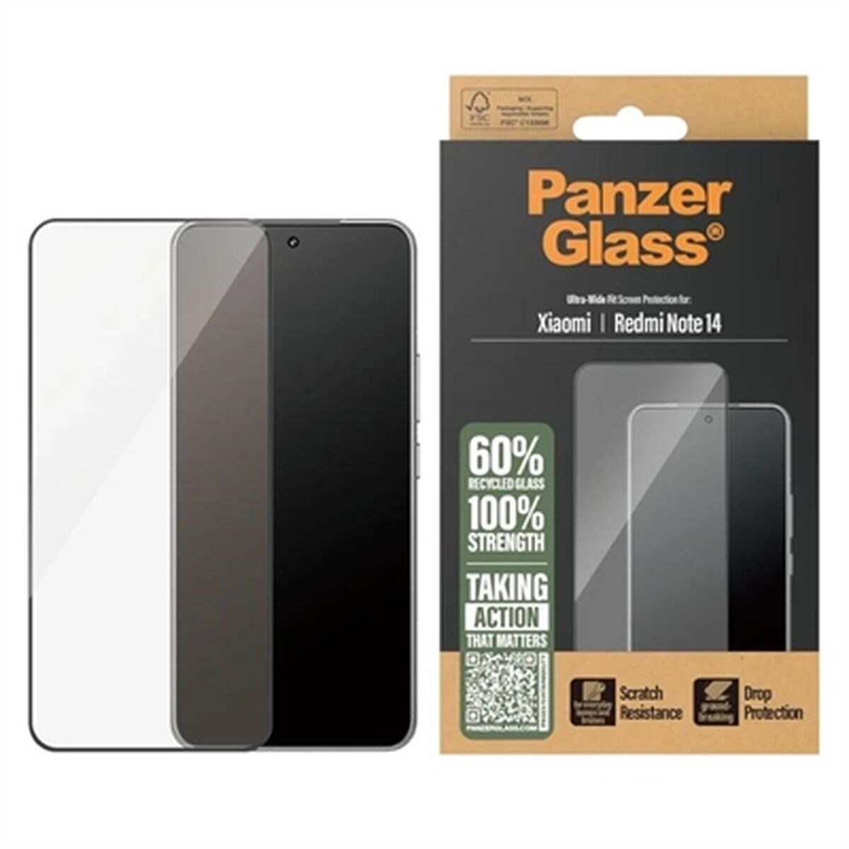 Custodia Per Cellulare Panzerglass Redmi Note 14 Trasparente Xiaomi