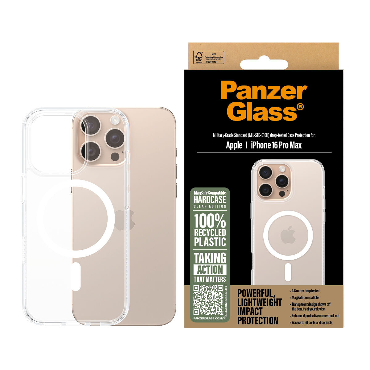 Protettore Schermo Per Cellulare Panzerglass Iphone 16 Pro Max Apple