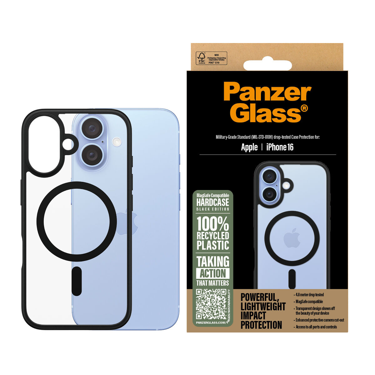 Protettore Schermo Per Cellulare Panzerglass Iphone 16 Apple