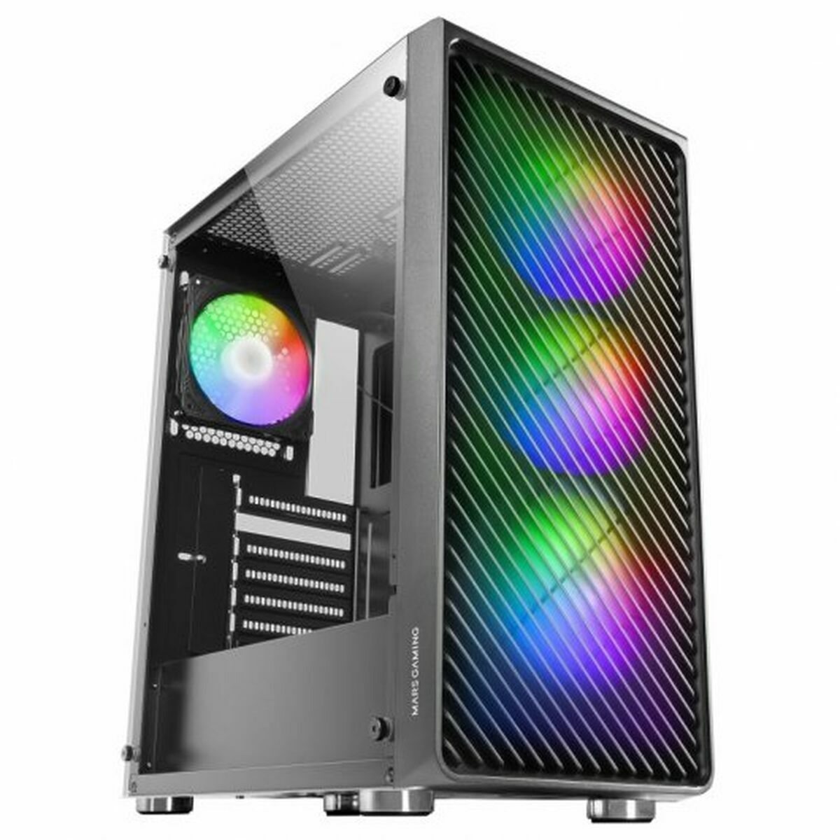 Case Computer Desktop Atx Mars Gaming Mcf Nero