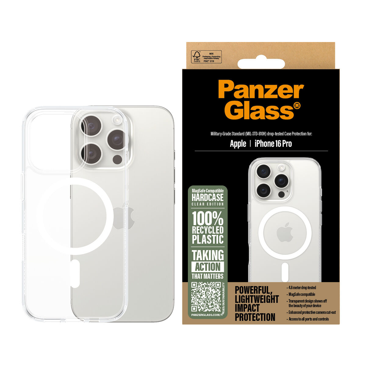 Protettore Schermo Per Cellulare Panzerglass Iphone 16 Pro Apple