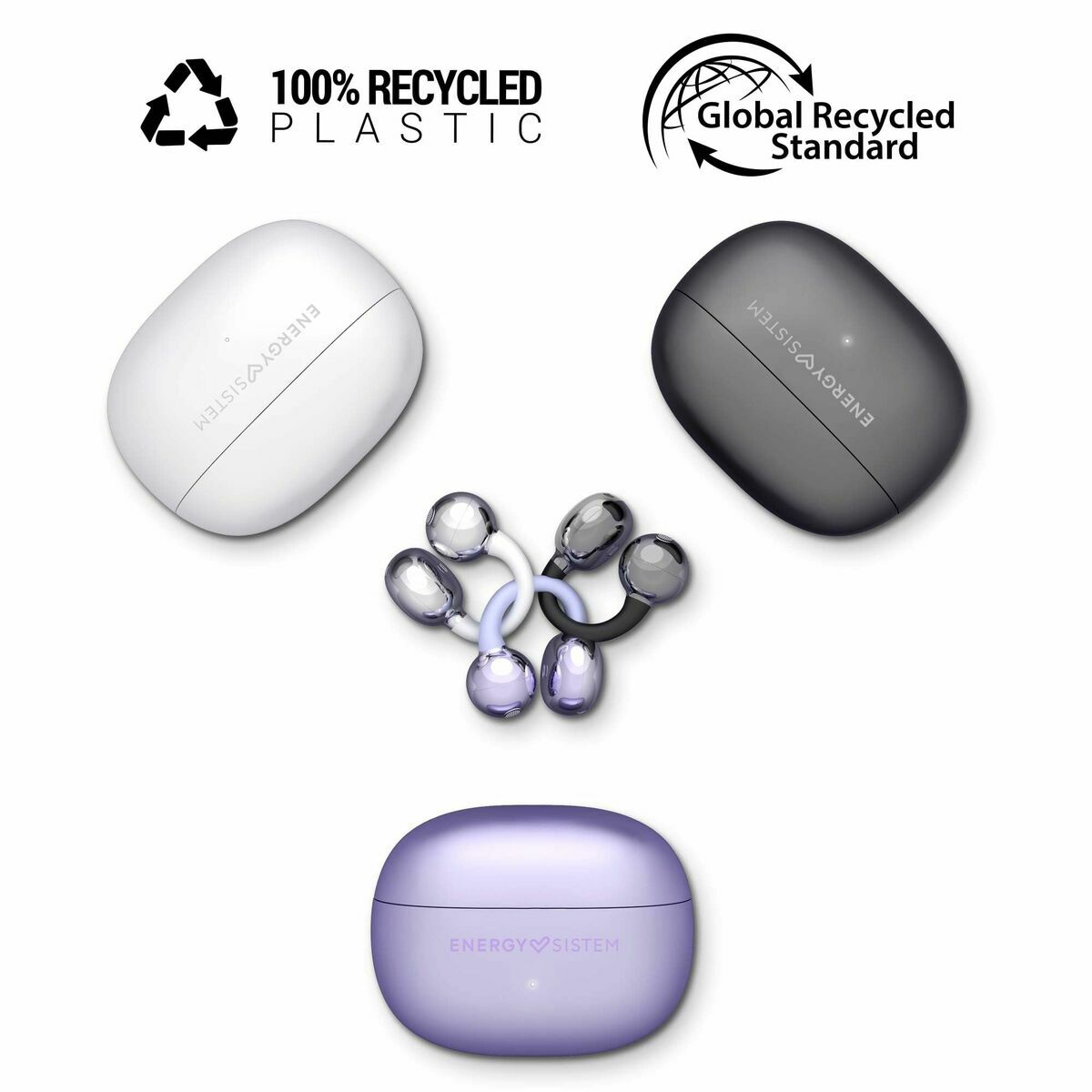 Auricolari Wireless Con Custodia Di Ricarica Energy Sistem 459643 Nero - Image 4
