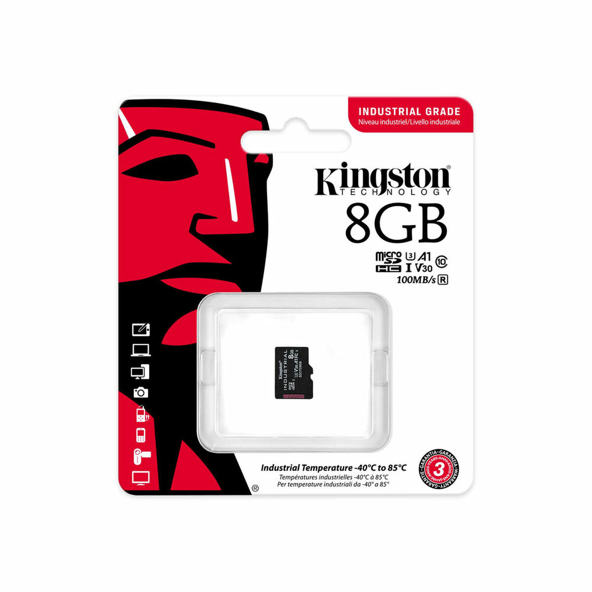 Scheda Di Memoria Micro Sd Con Adattatore Kingston Sdcit2/8gbsp - Image 3
