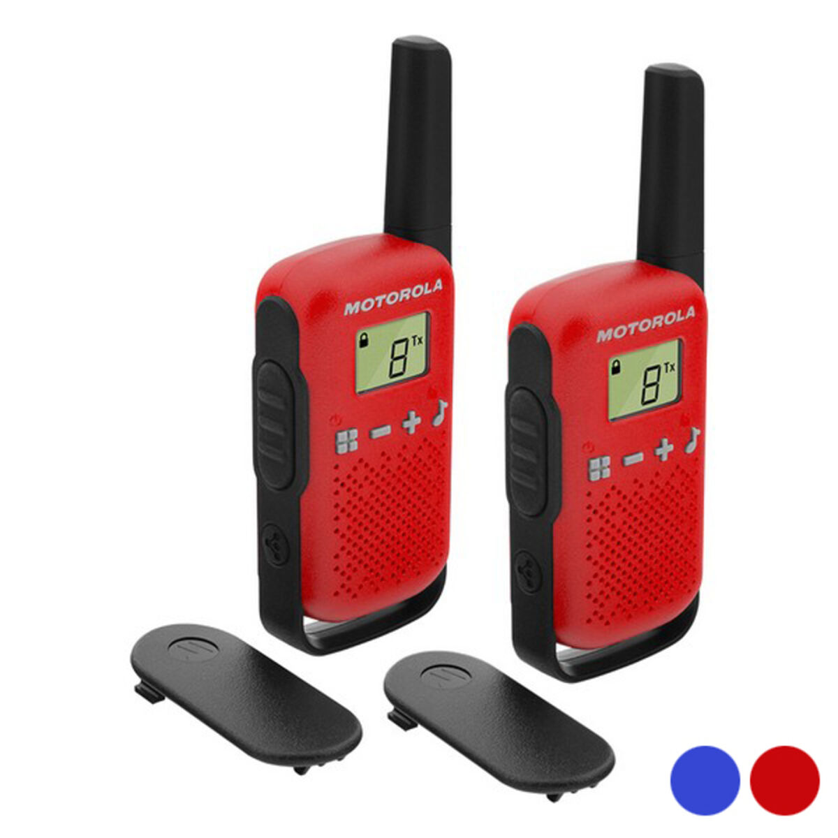 WalkiE-Talkie Motorola T42 Dual 1,3" Lcd 4 Km (2 Pcs) Colore:azzurro