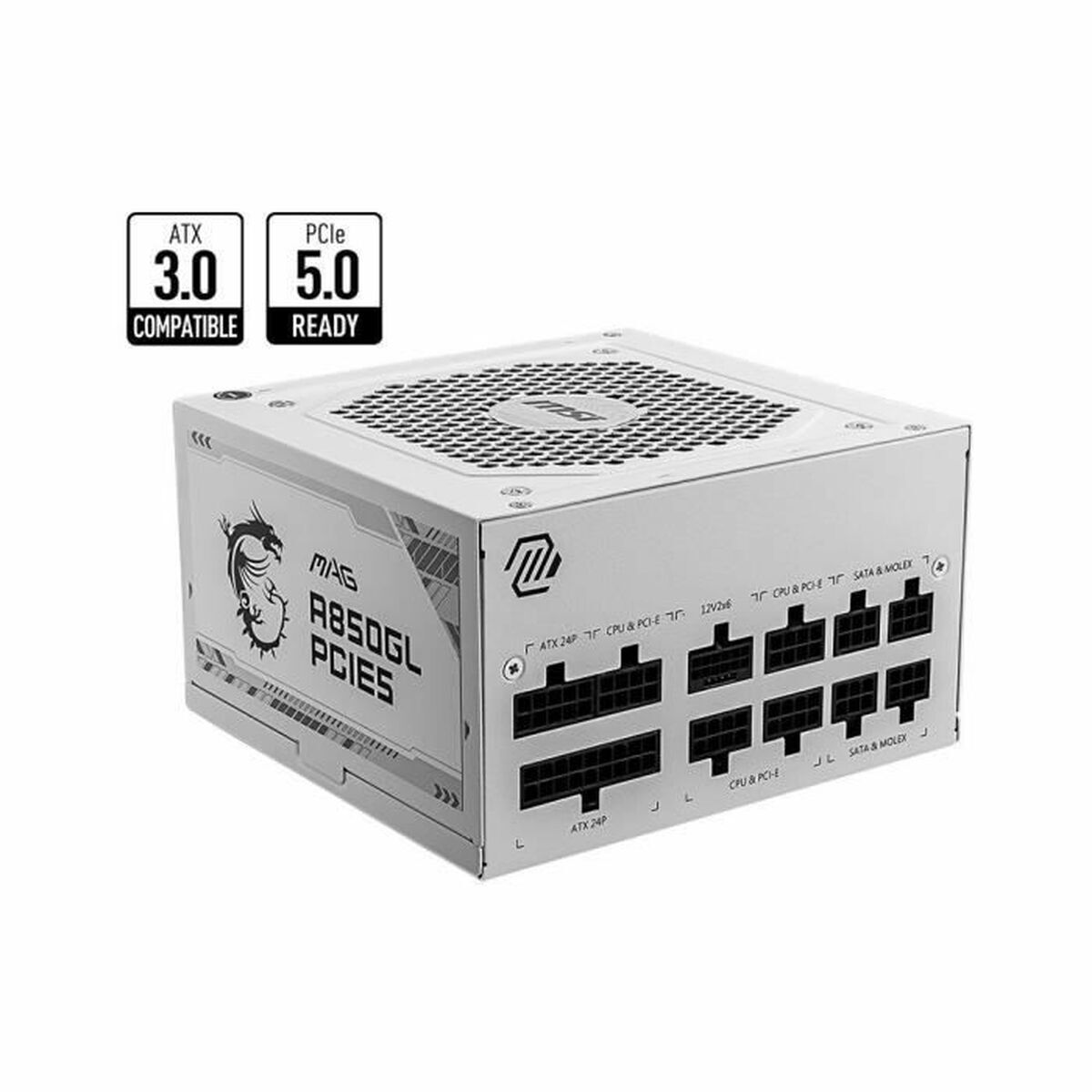 Fonte Di Alimentazione Msi Mag A850gl Pcie5 White 850 W 80 Plus Gold