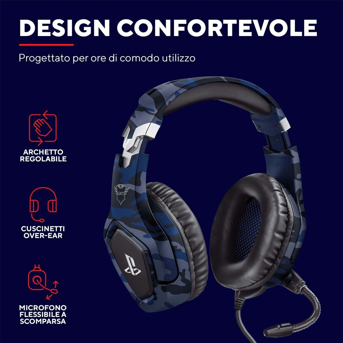 Auricolari Trust Gxt 488 Forze Ps4 Azzurro - Image 3