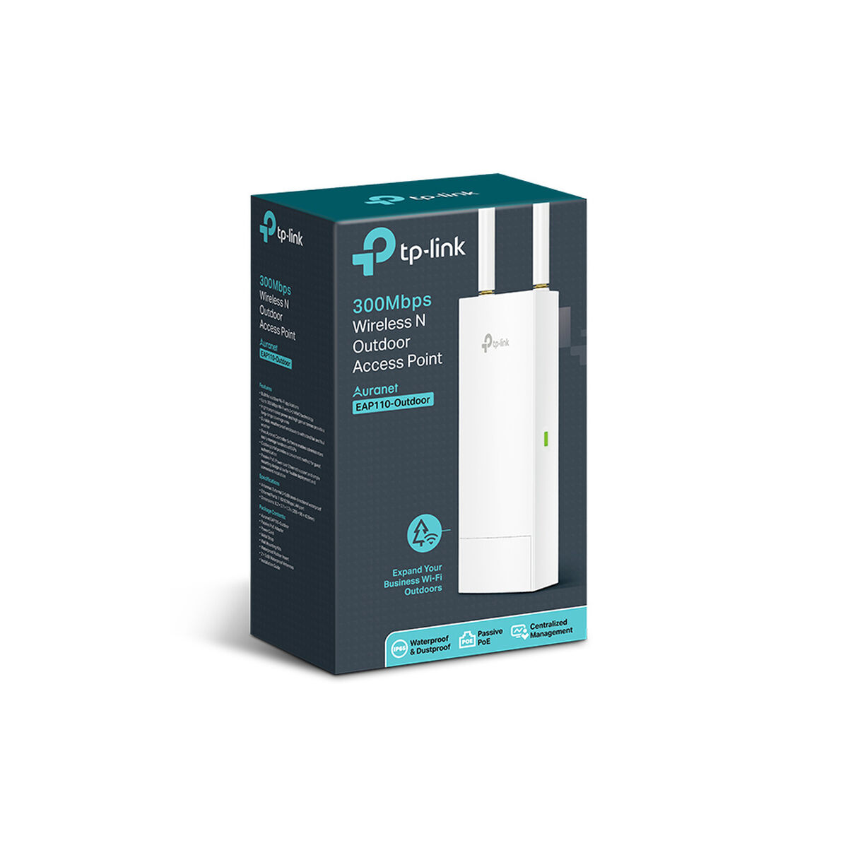 Punto D'accesso TP-Link Eap110-Outdoor N300 Poe Bianco
