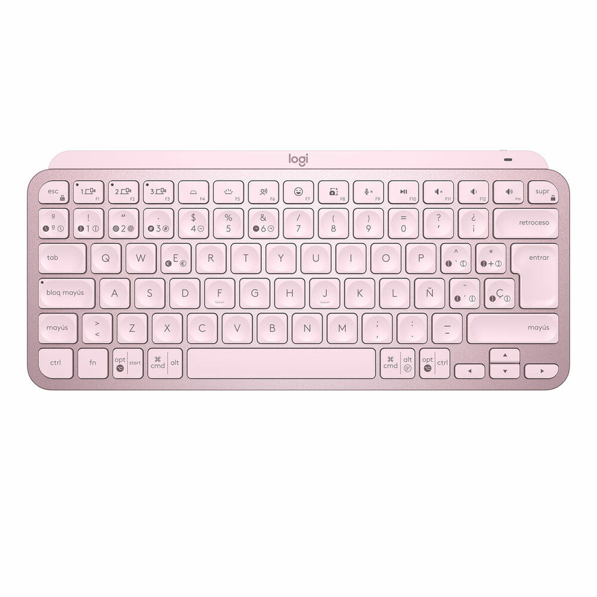 Tastiera Logitech 920-010813 Rosa Spagnolo Qwerty In Spagnolo Qwerty