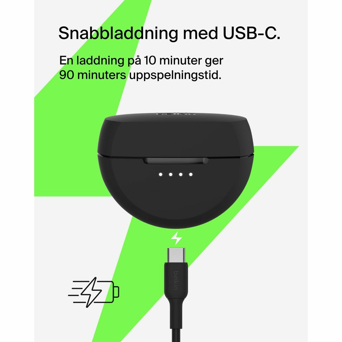 Auricolari Belkin Auc012btbk Nero - Image 5