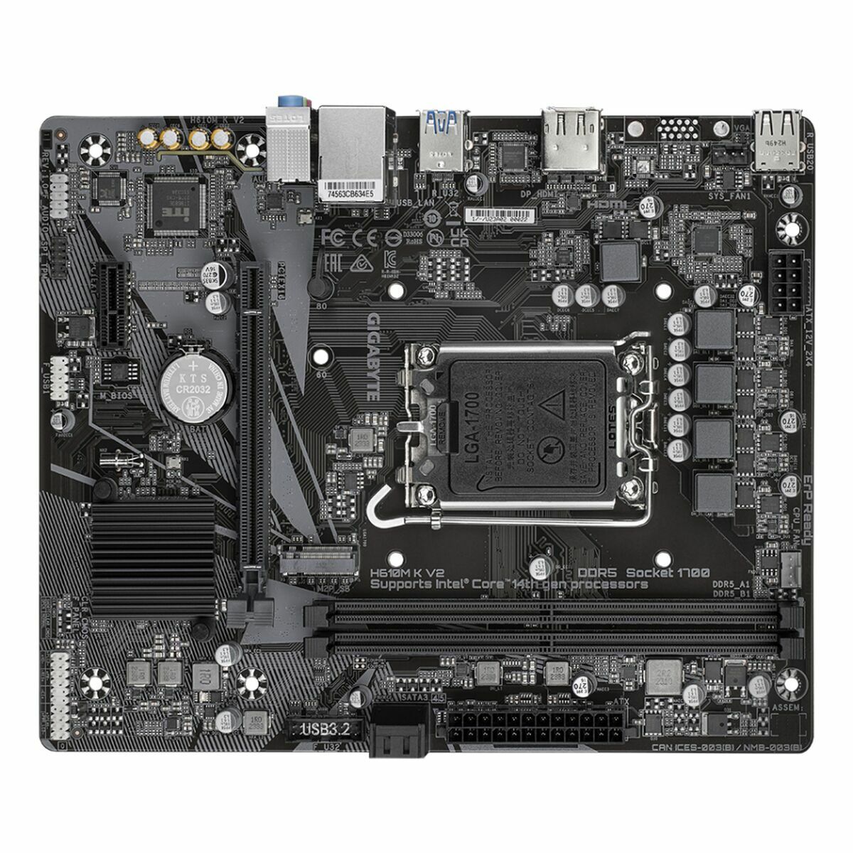 Scheda Madre Gigabyte H610m K V2 Intel H610 Lga 1700 - Image 5