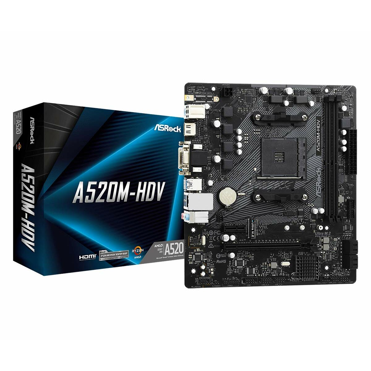 Scheda Madre Asrock A520M-Hdv Amd A520