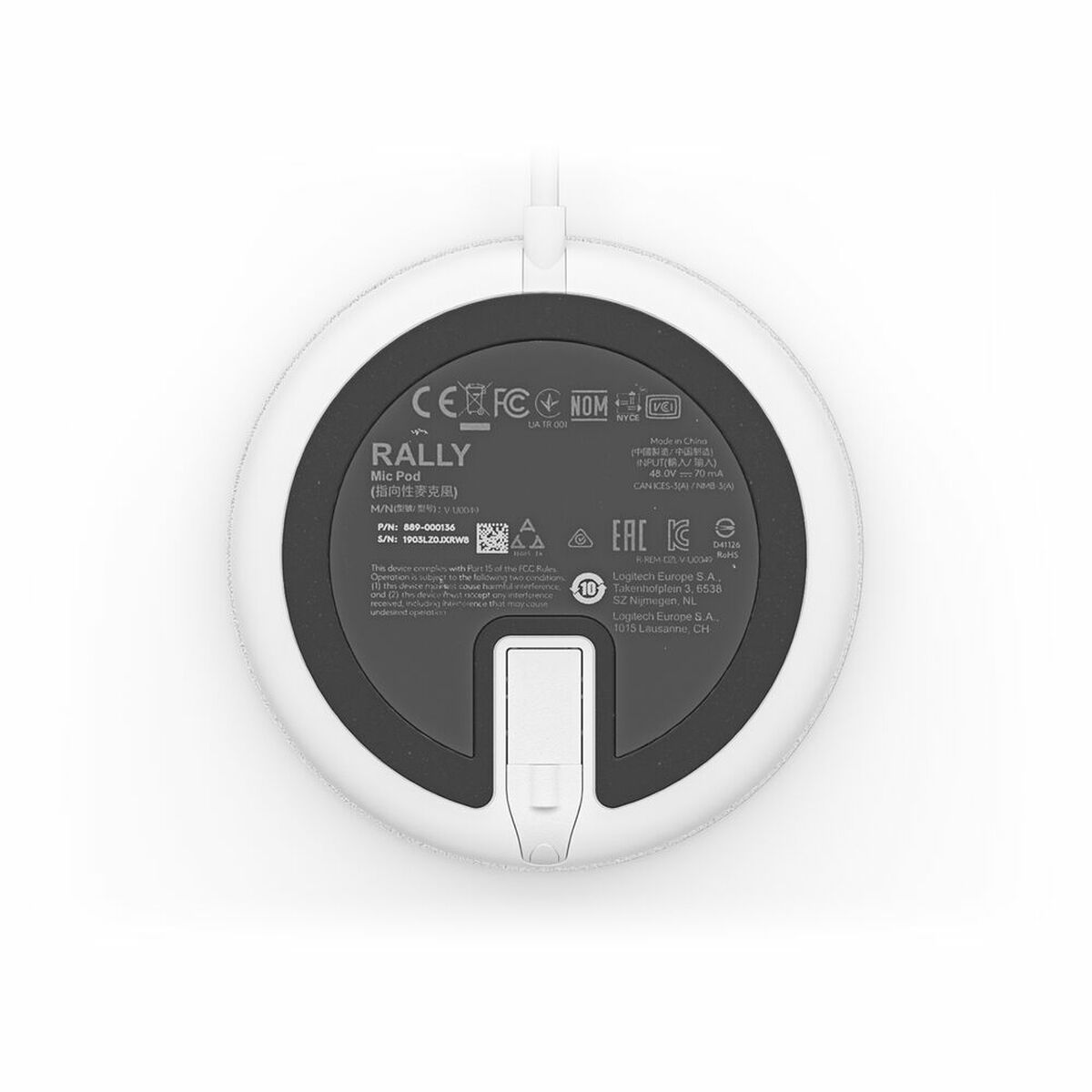 Microfono Logitech 952-000038 Bianco - Image 4