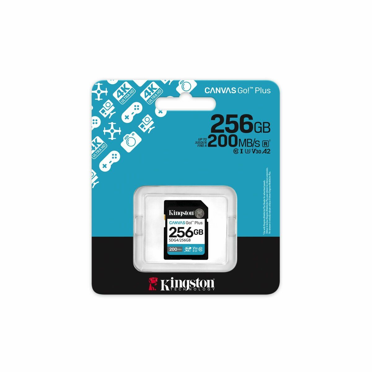 Scheda Di Memoria Micro Sd Con Adattatore Kingston Sdg4/256gb 256 gb - Image 6