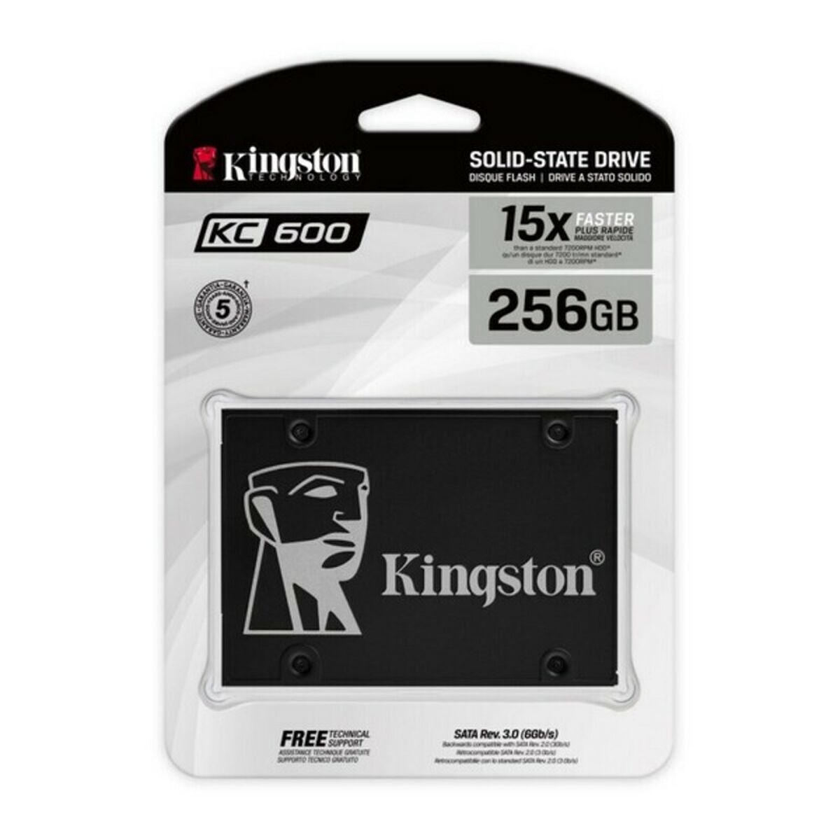 Hard Disk Kingston Skc600 2,5" Ssd Sata Iii Capacità:256 gb - Image 3