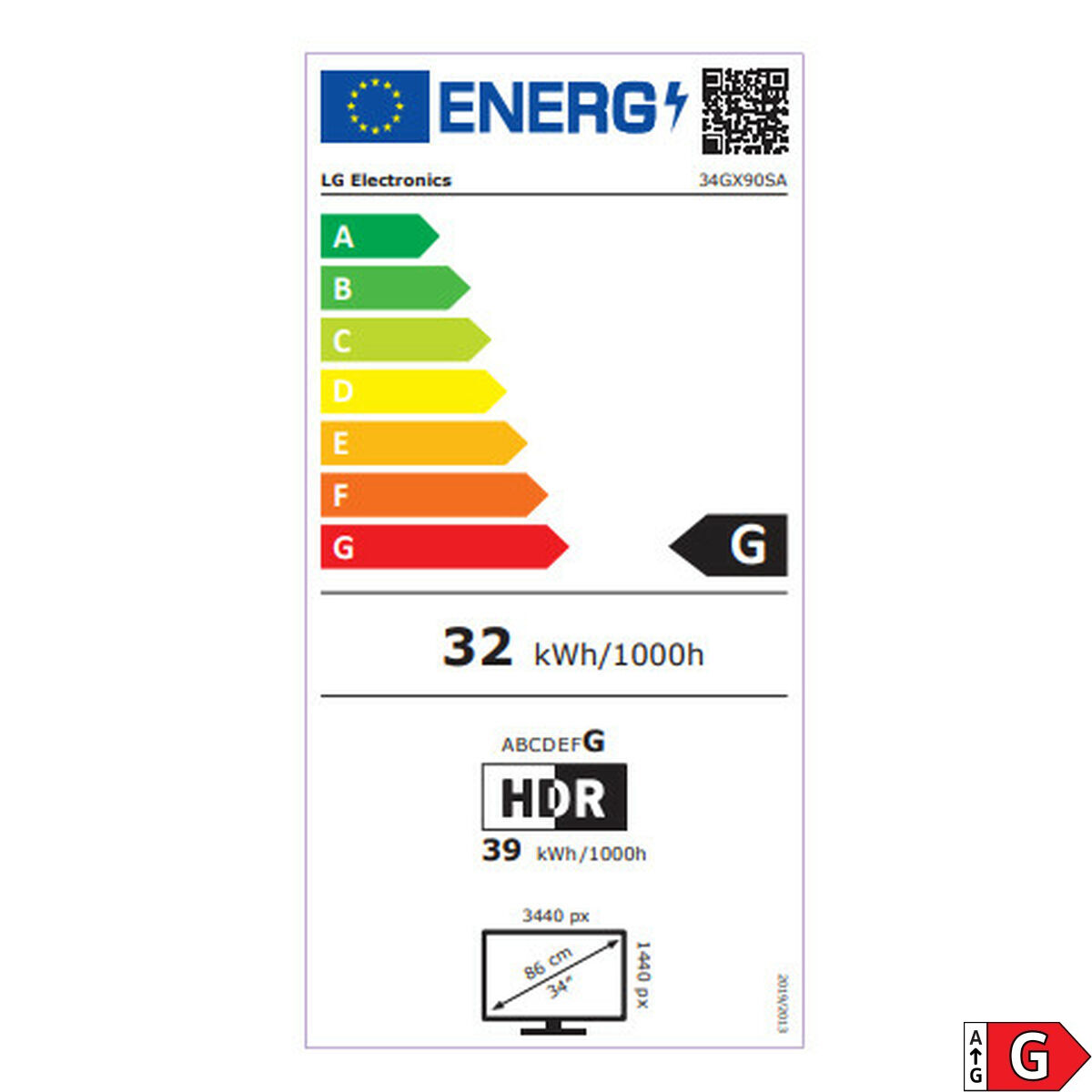 Monitor Lg 34gx90sA-W Wide Quad Hd 34" - Image 3