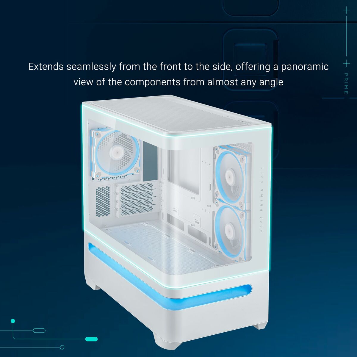 Case Computer Desktop Atx Asus 90dc00p3-B19000 Bianco