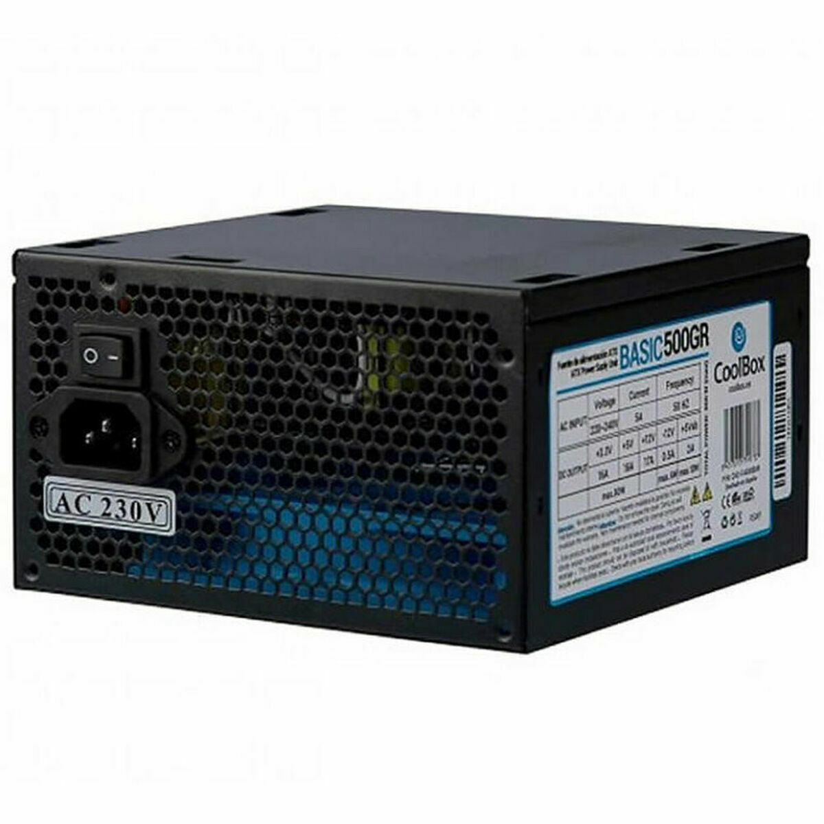 Fonte Di Alimentazione Coolbox CoO-Fa500B-Bkb Atx 500 W Rohs ce