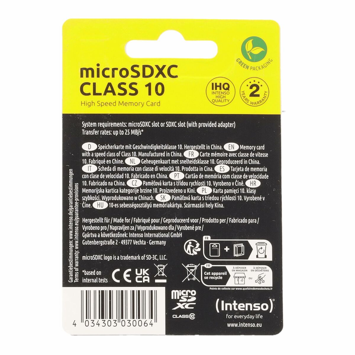 Scheda Di Memoria Micro Sd Con Adattatore Intenso 3413491 128 gb - Image 5