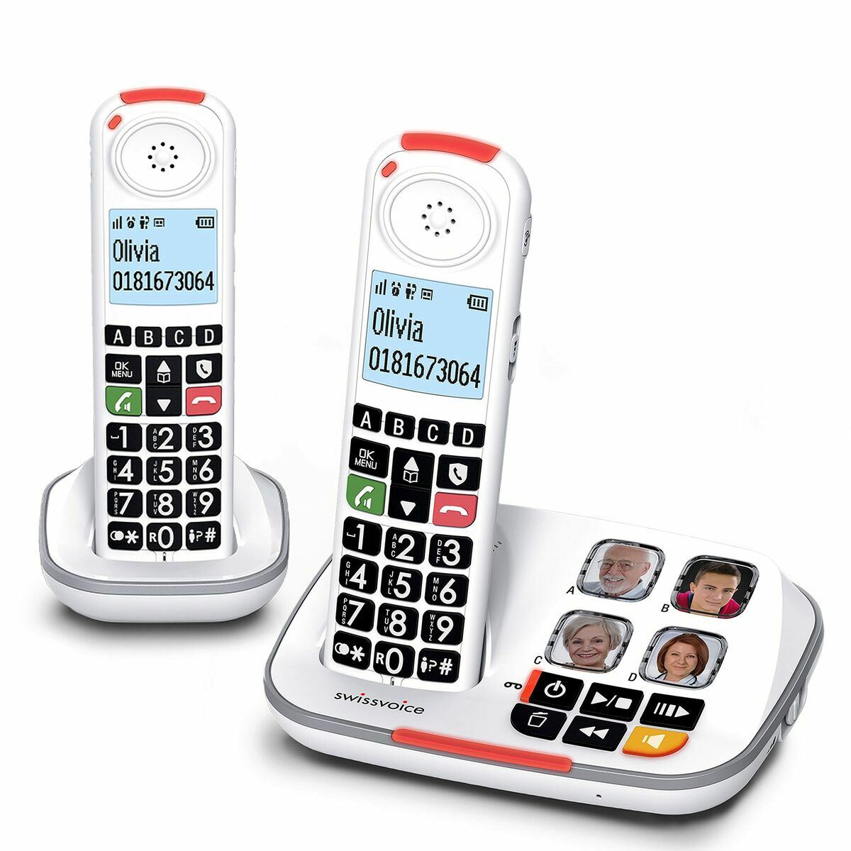 Telefono Senza Fili Swiss Voice Xtra 2355 Duo Bianco