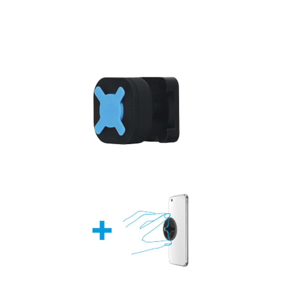 Supporto Per Cellulari Mobilis 044003 Azzurro Nero Abs Plastica