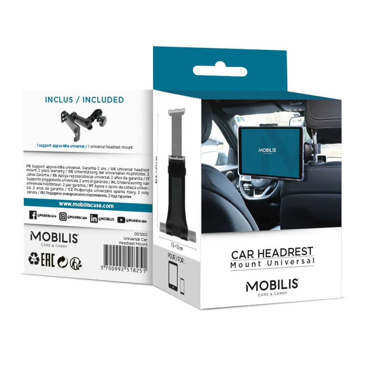 Supporto Auto Per Tablet Mobilis U.fix - Image 4