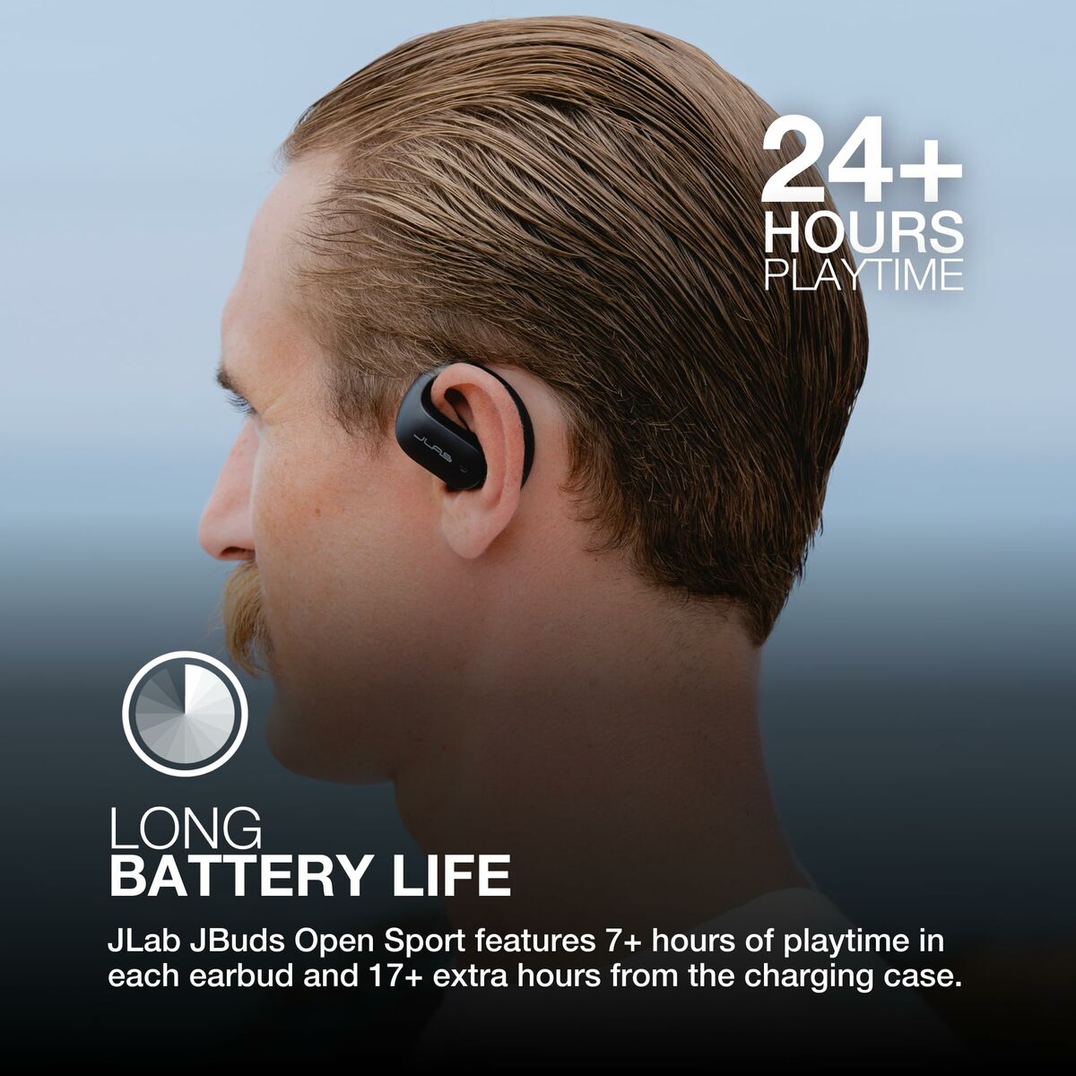 Auricolari Wireless Con Custodia Di Ricarica Jlab Ieuebjbopsprtrblk82 Nero - Image 5
