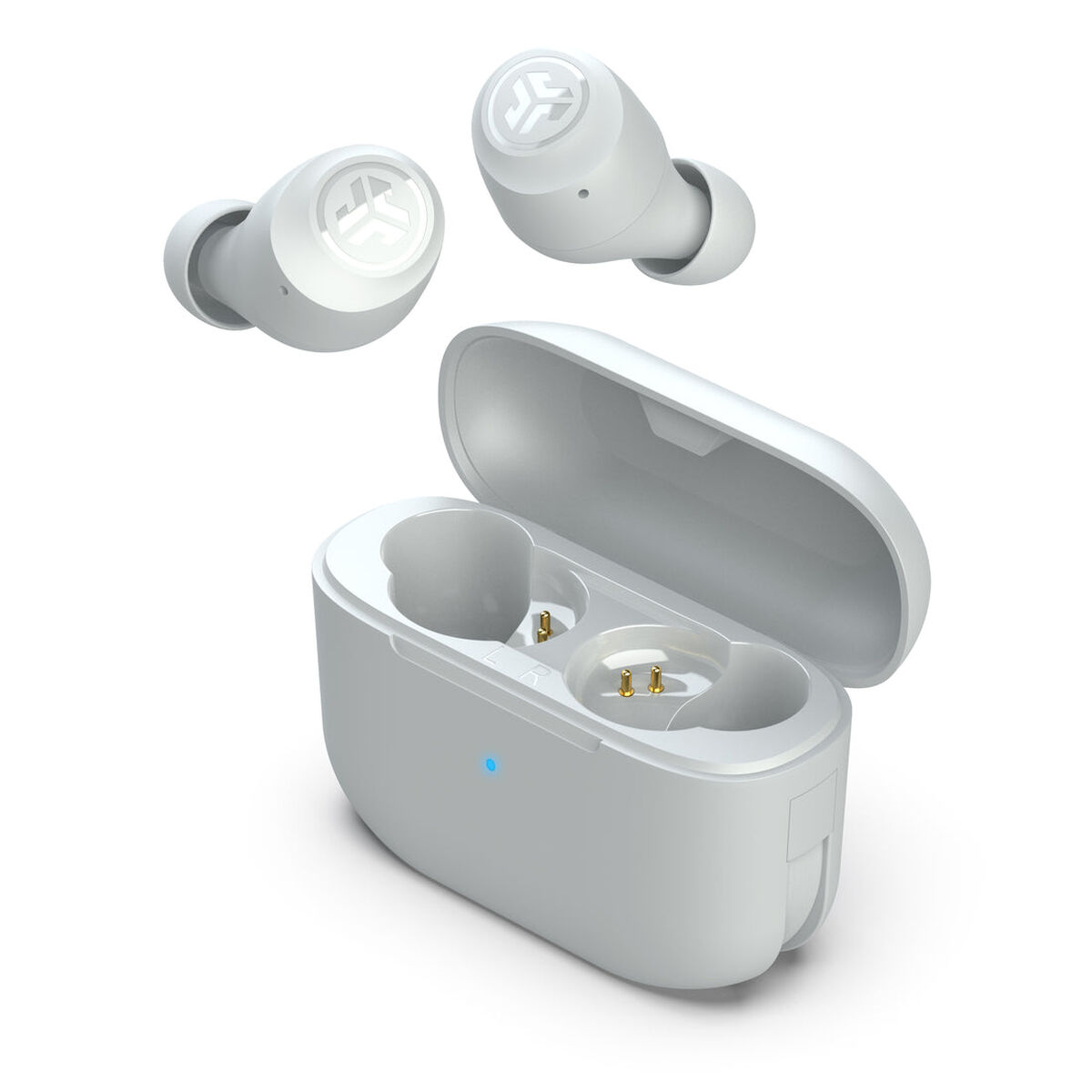 Auricolari Wireless Con Custodia Di Ricarica Jlab Ieuebgairpoprwht124 Bianco