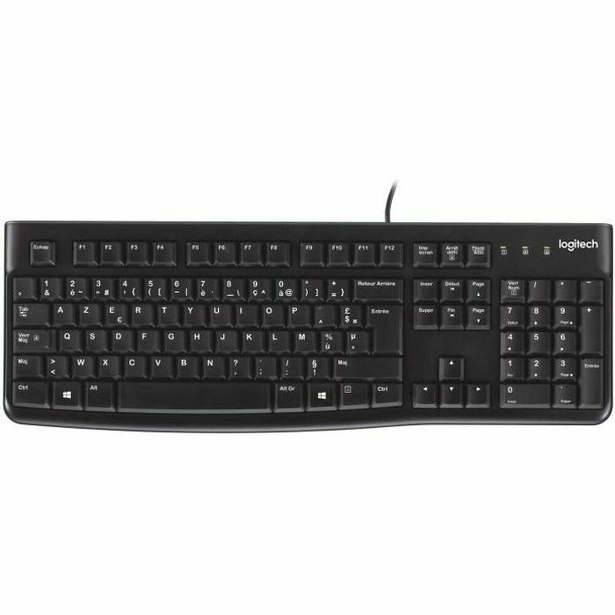 Tastiera Logitech K120 Nero Francese Azerty