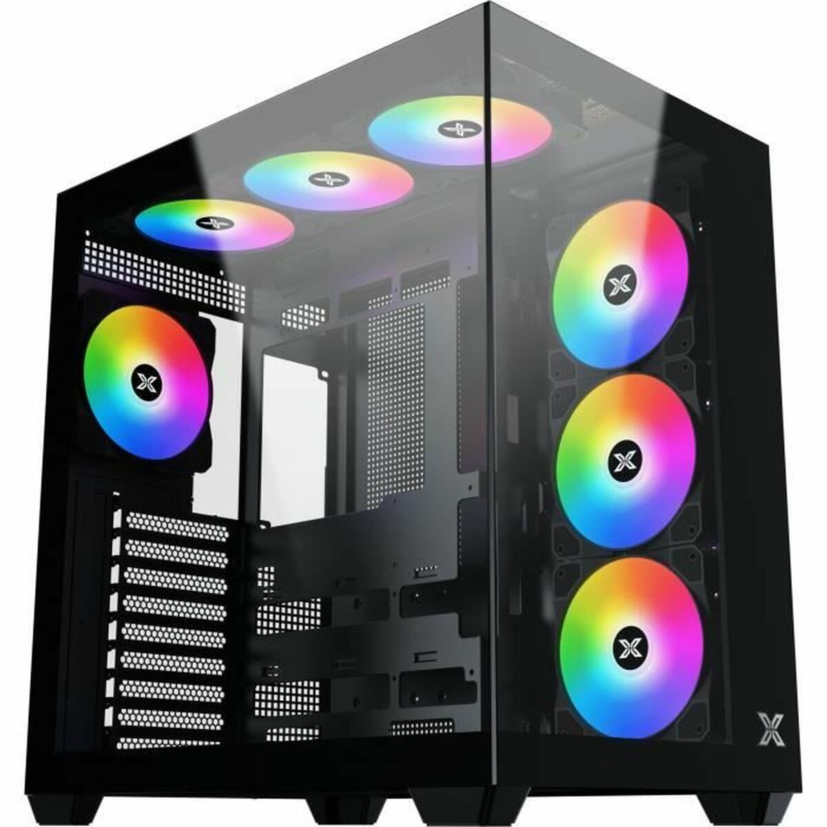 Case Computer Desktop Atx Xigmatek Aqua V Air Nero