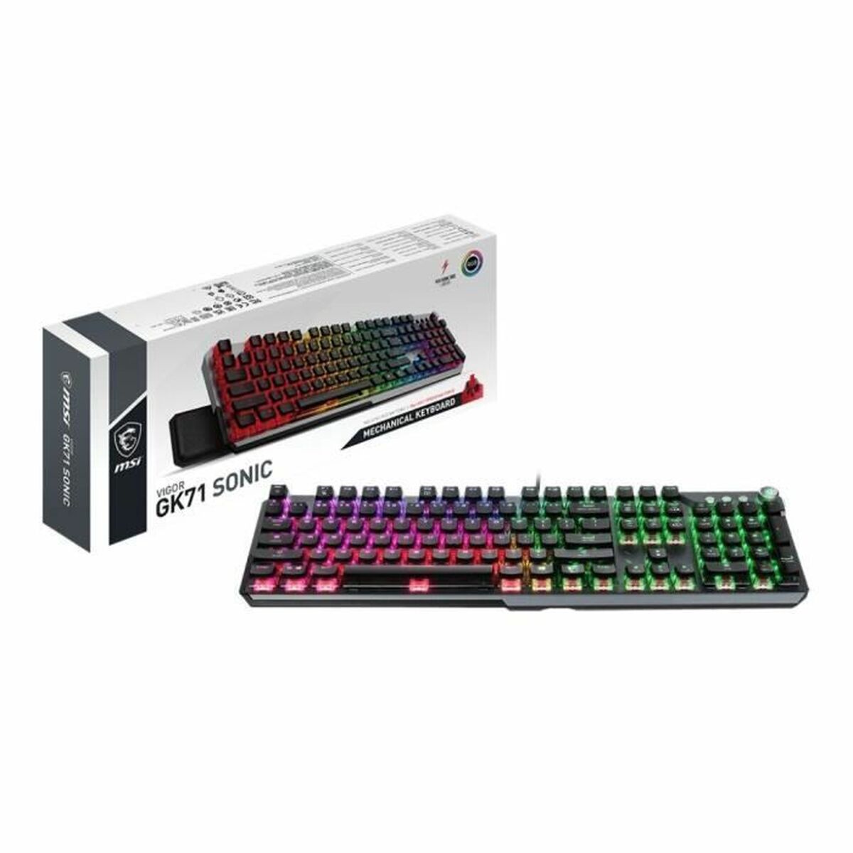Tastiera Per Giochi Msi Vigor Gk71 Sonic Red Fr Azerty Francese - Image 5