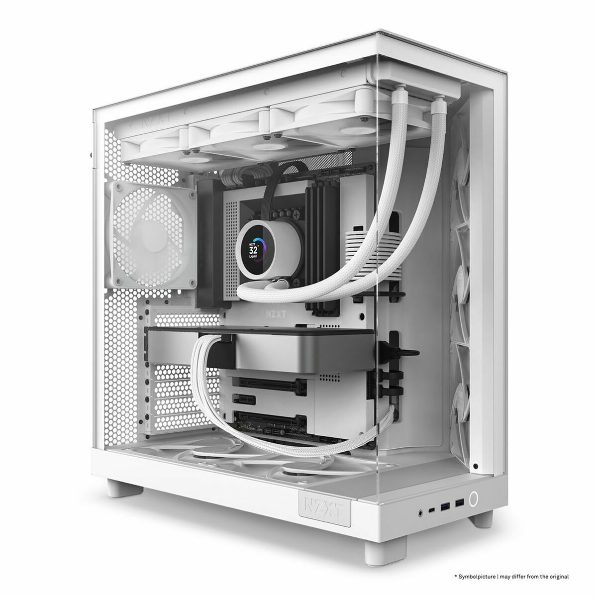 Case Computer Desktop Atx Nzxt CC-H61fW-01 Bianco - Image 3
