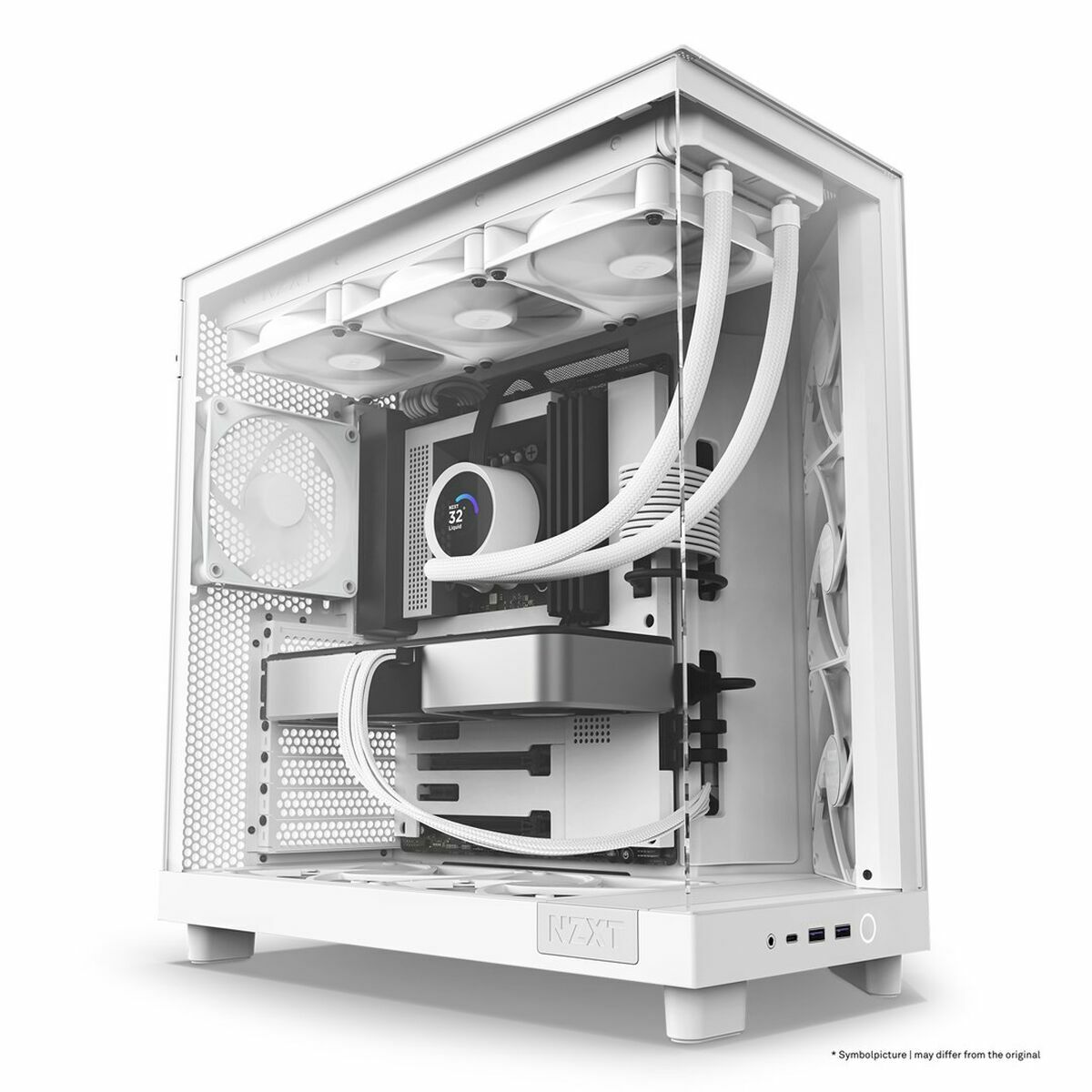 Case Computer Desktop Atx Nzxt CC-H61fW-01 Bianco - Image 4