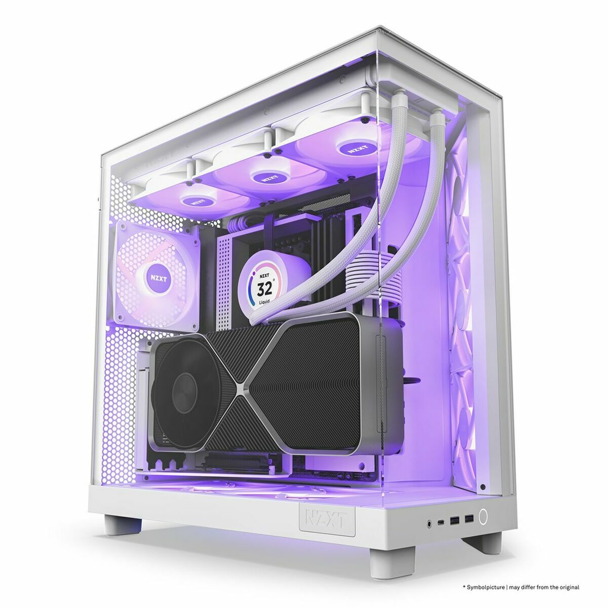 Case Computer Desktop Atx Nzxt CC-H61fW-R1 Bianco - Image 5