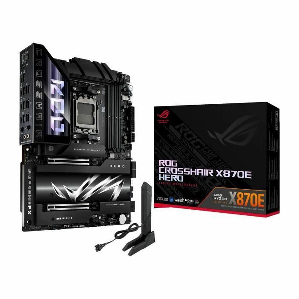 Scheda Madre Asus Crosshair X870e Hero Amd Amd X870e Amd Am5