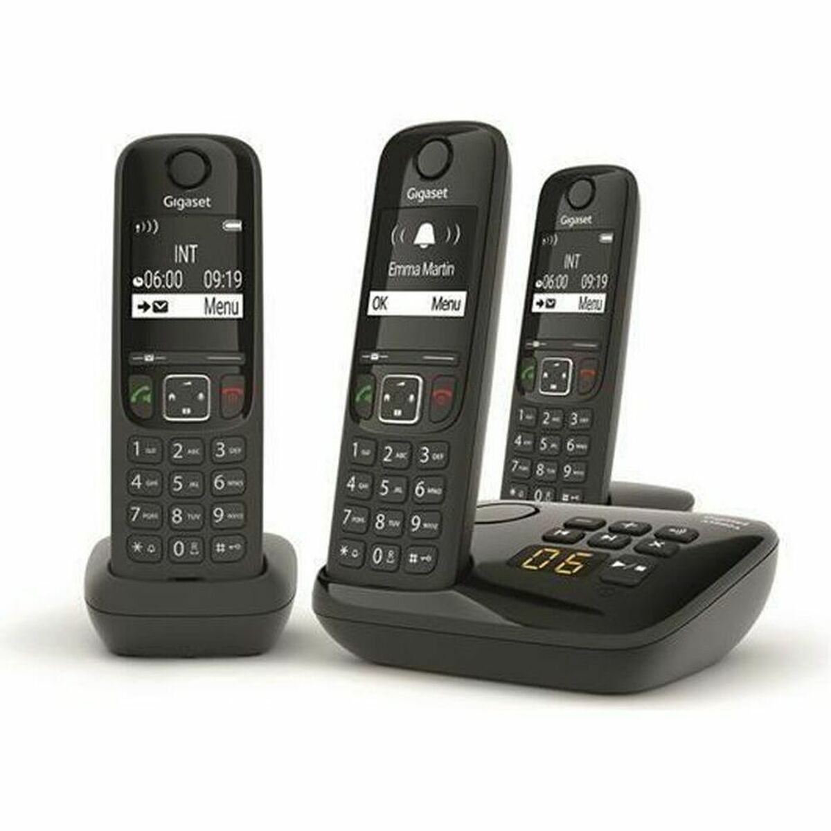 Telefono Fisso Gigaset As690a Trio Nero