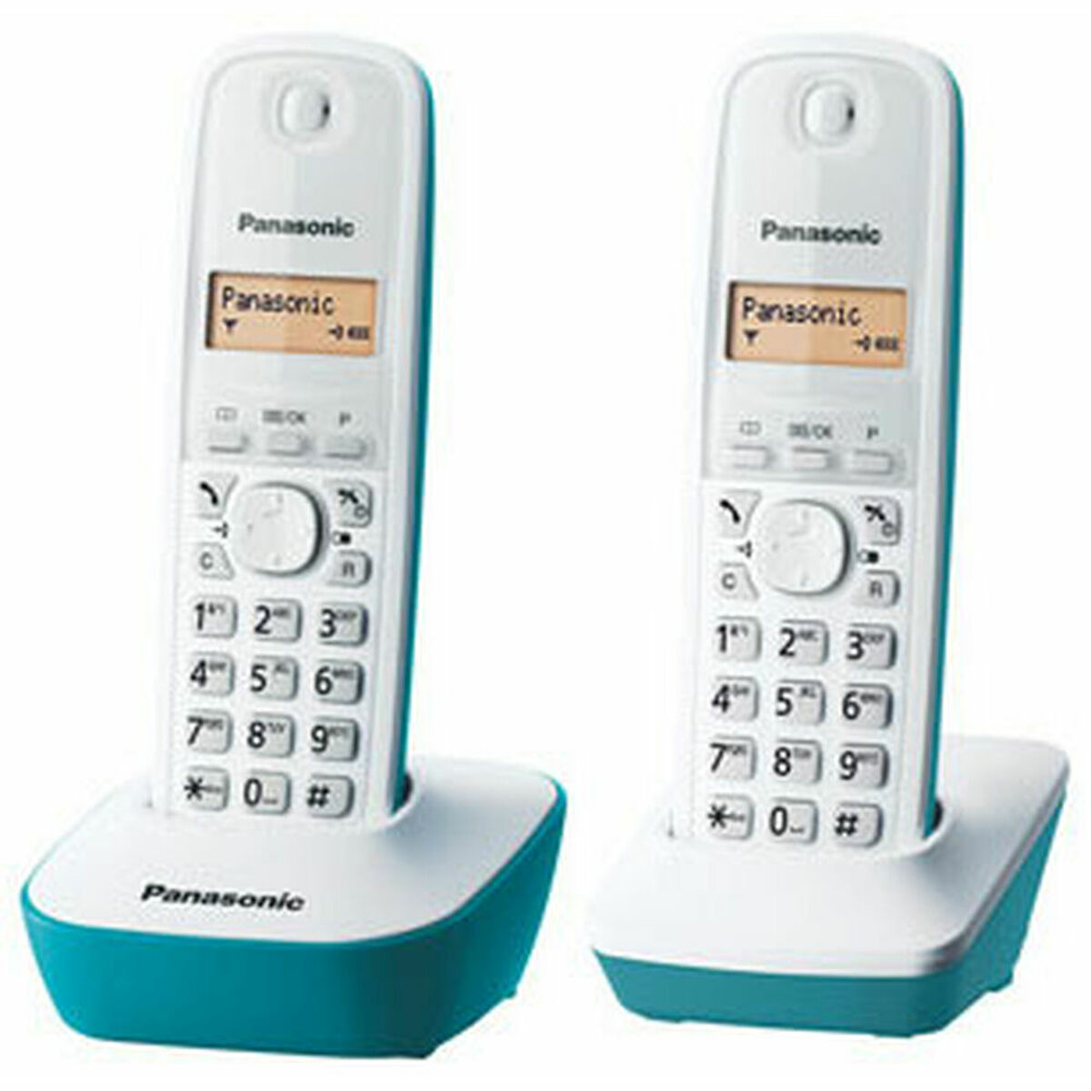 Telefono Senza Fili Panasonic KX-Tg1612frc Ambra Azzurro/bianco