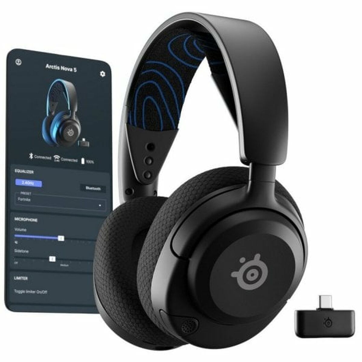 Auricolari Con Microfono Steelseries Arctis Nova 5p Nero - Image 5