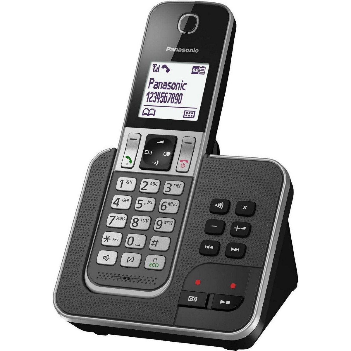 Telefono Senza Fili Panasonic KX-Tgd320frg Bianco Nero Grigio