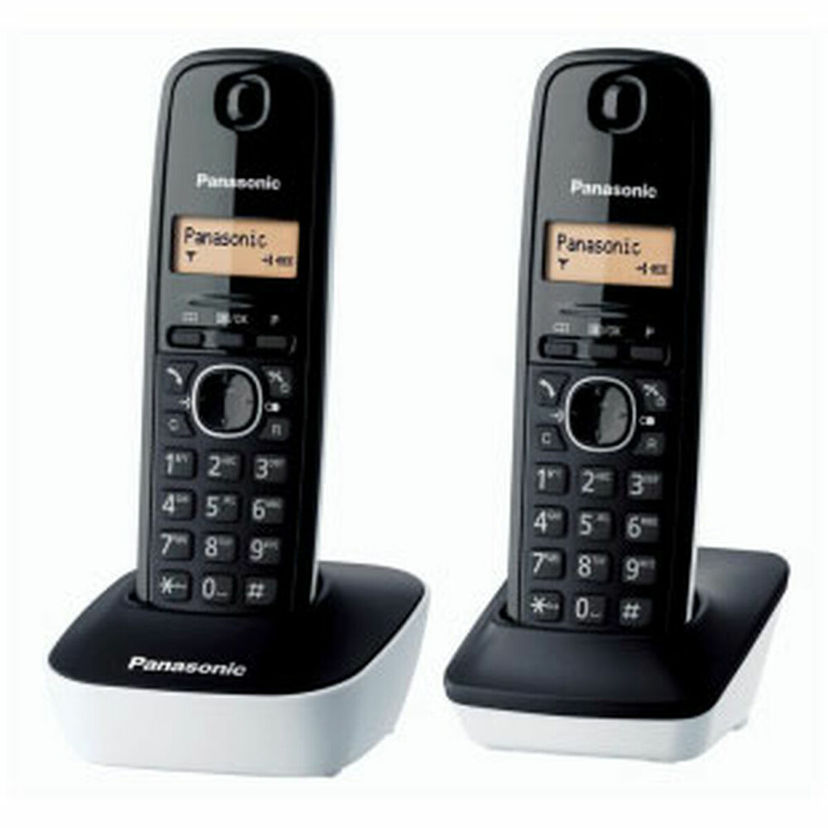 Telefono Senza Fili Panasonic KX-Tg1612 Ambra Nero/bianco