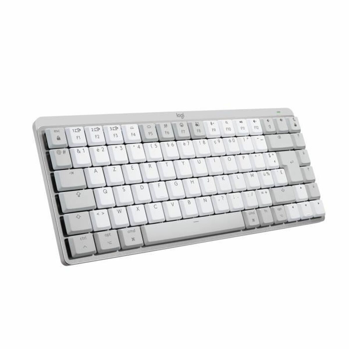 Tastiera Wireless Logitech Mx Mini Mechanical For Mac Bianco Bianco/grigio Francese Azerty