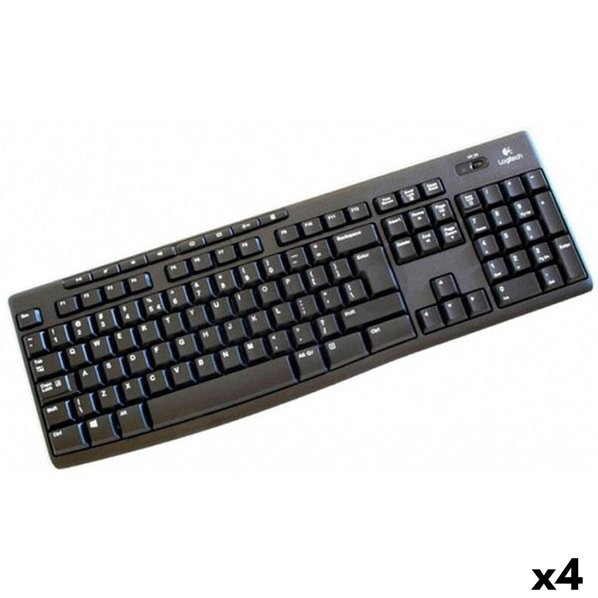 Tastiera Wireless Logitech K270 Nero Qwerty In Spagnolo (4 Unità)